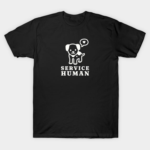 Service Human Kawaii Dog T-Shirt by little osaka shop